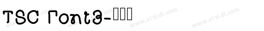 TSC Font3字体转换